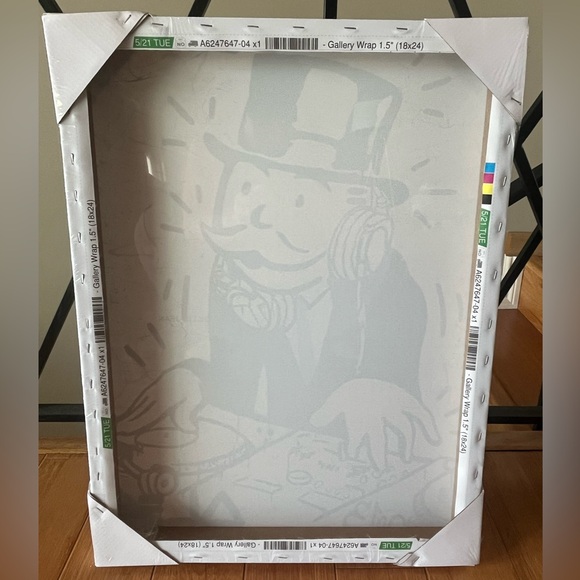 Alec Monopoly Mr. Monopoly DJ Canvas Print - Picture 2 of 2